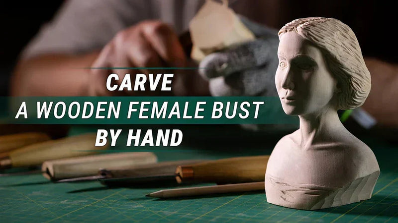 Carving a Graceful Female Bust in Wood