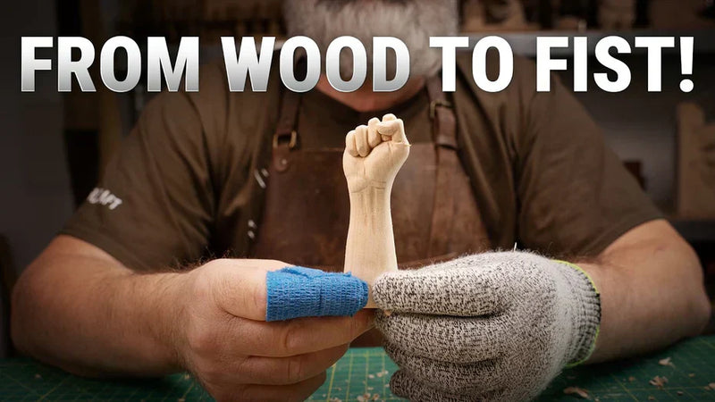Carving a Realistic Clenched Fist from Basswood
