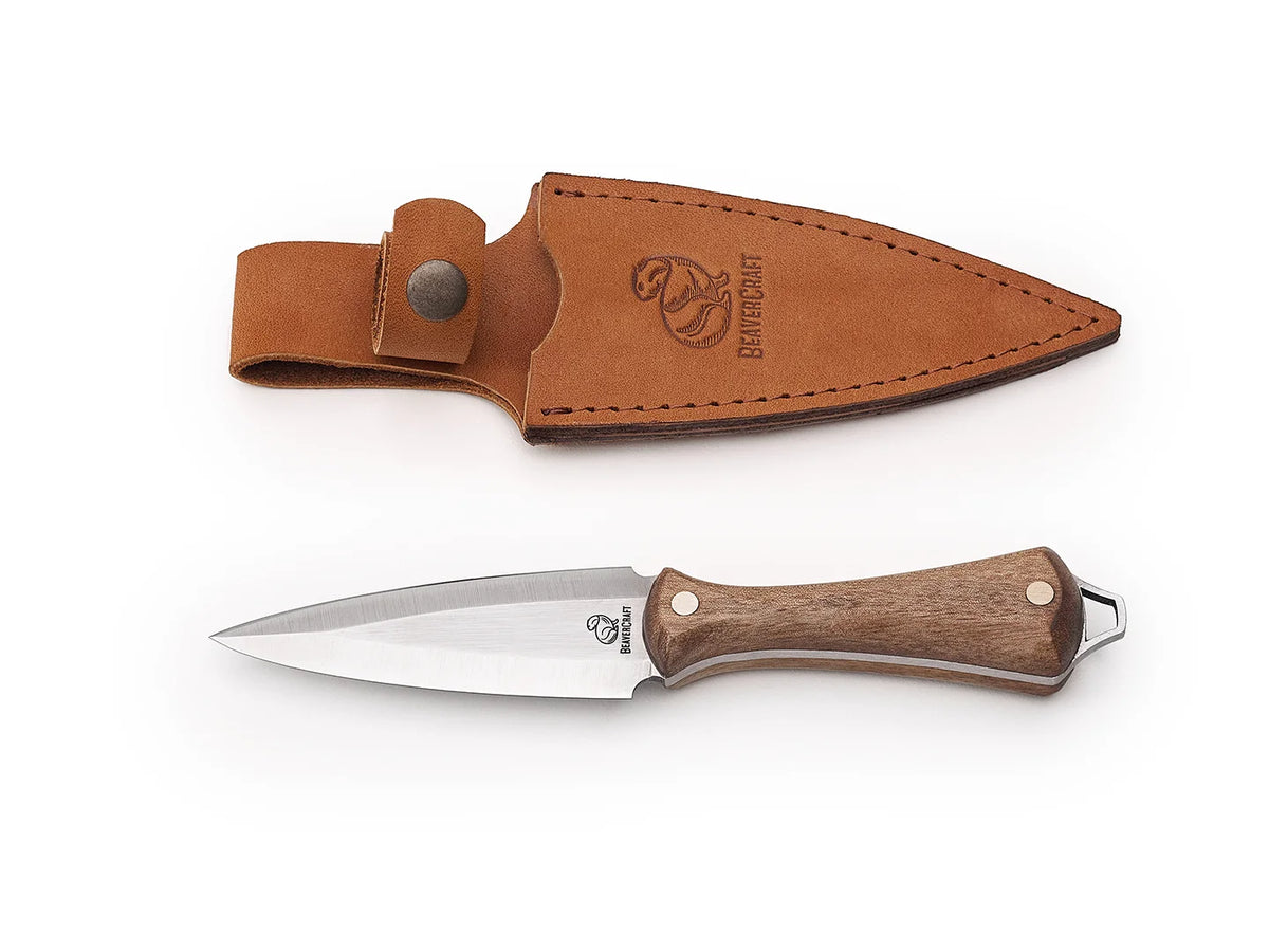 Neck Knife Dagger with Leather Sheath