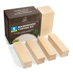 Set de bloques de tilo para tallado, 5 piezas - BW1