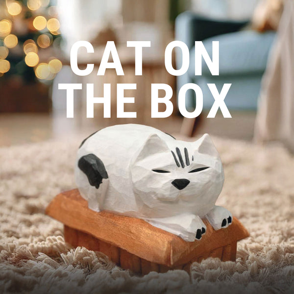 Cat on the Box Wood Carving Pattern PDF – cover