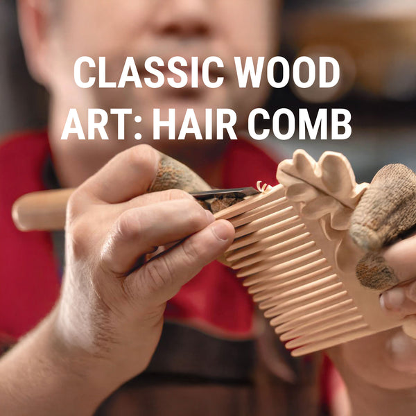 Hair Comb Wood Carving Pattern PDF – cover
