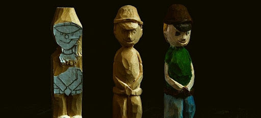 funny wooden boys