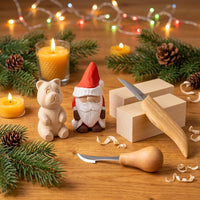 Christmas Carving Bundle – Santa & Bear + 2 Blanks