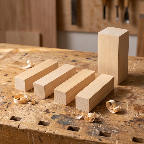 Basswood Carving Block Set, 5 pcs