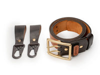Double-Prong Bushcraft Leather Utility Belt