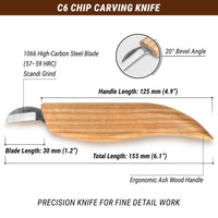 Cuchillo para talla en virutas - C6