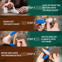 Wizard Carving Kit + Safety Gloves (S)