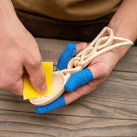 Kit de tallado de cuchara celta – Kit DIY de tallado con guantes de seguridad talla S