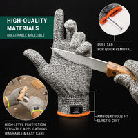 Kit de tallado de cuchara celta – Kit DIY de tallado con guantes de seguridad talla S