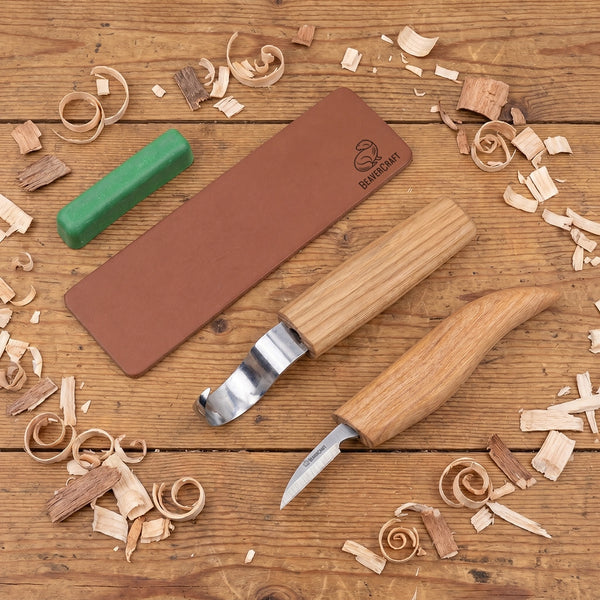 Spoon Carving Set with Detail Knife, 2 pcs