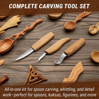 Ensemble d’outils de sculpture sur bois pour sculpture à cuillère (gaucher) - S13L
