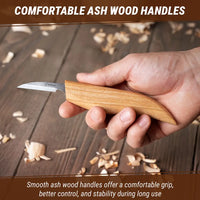 Ensemble d’outils de sculpture sur bois pour sculpture à cuillère (gaucher) - S13L
