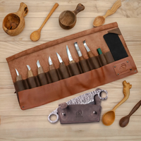 Set Deluxe para Tallado en Madera con Mangos de Nogal - S18X+